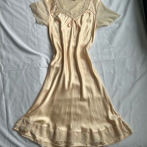 Vintage 100% Silk Bias Cut Nightgown
